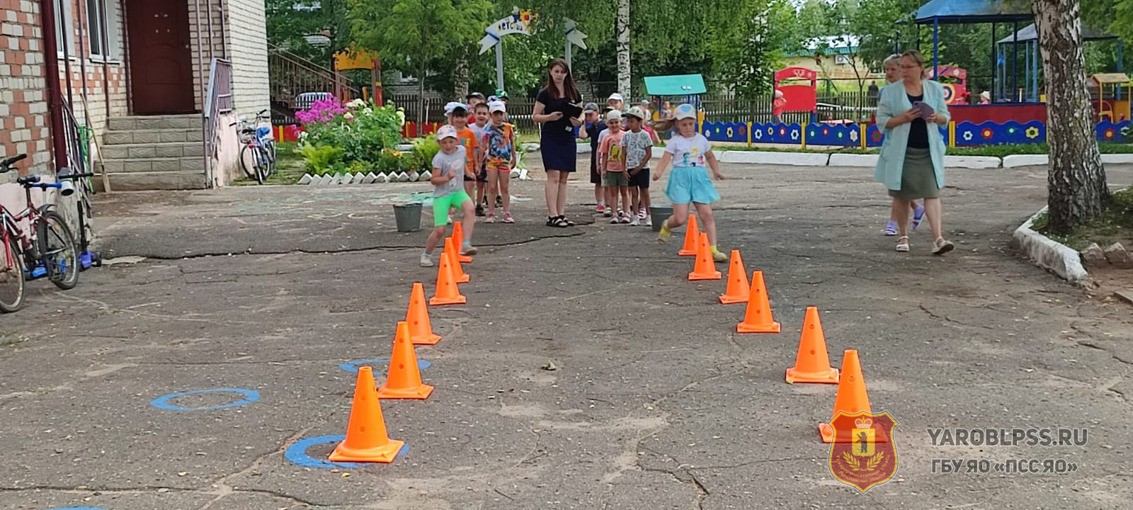 Пожарная эстафета в детском саду «Росинка» города Мышкин